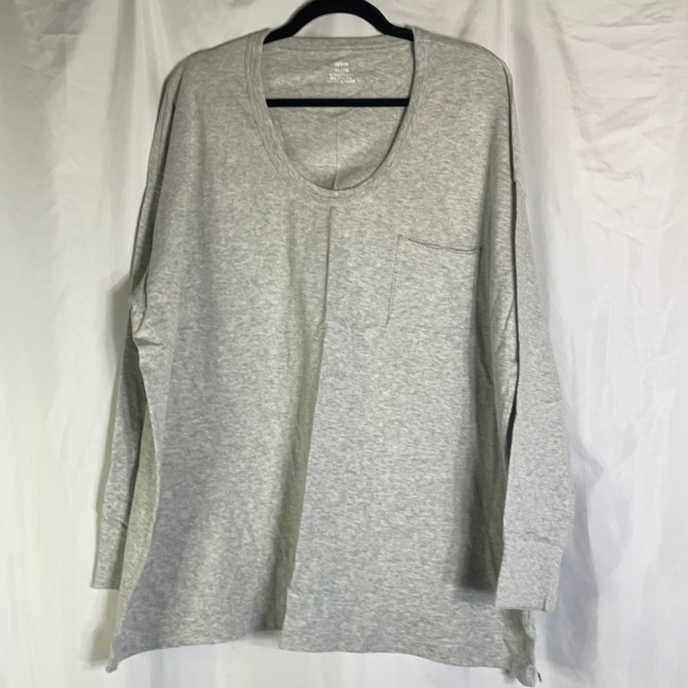 Aerie Oversized Long Sleeve Voop T-Shirt
